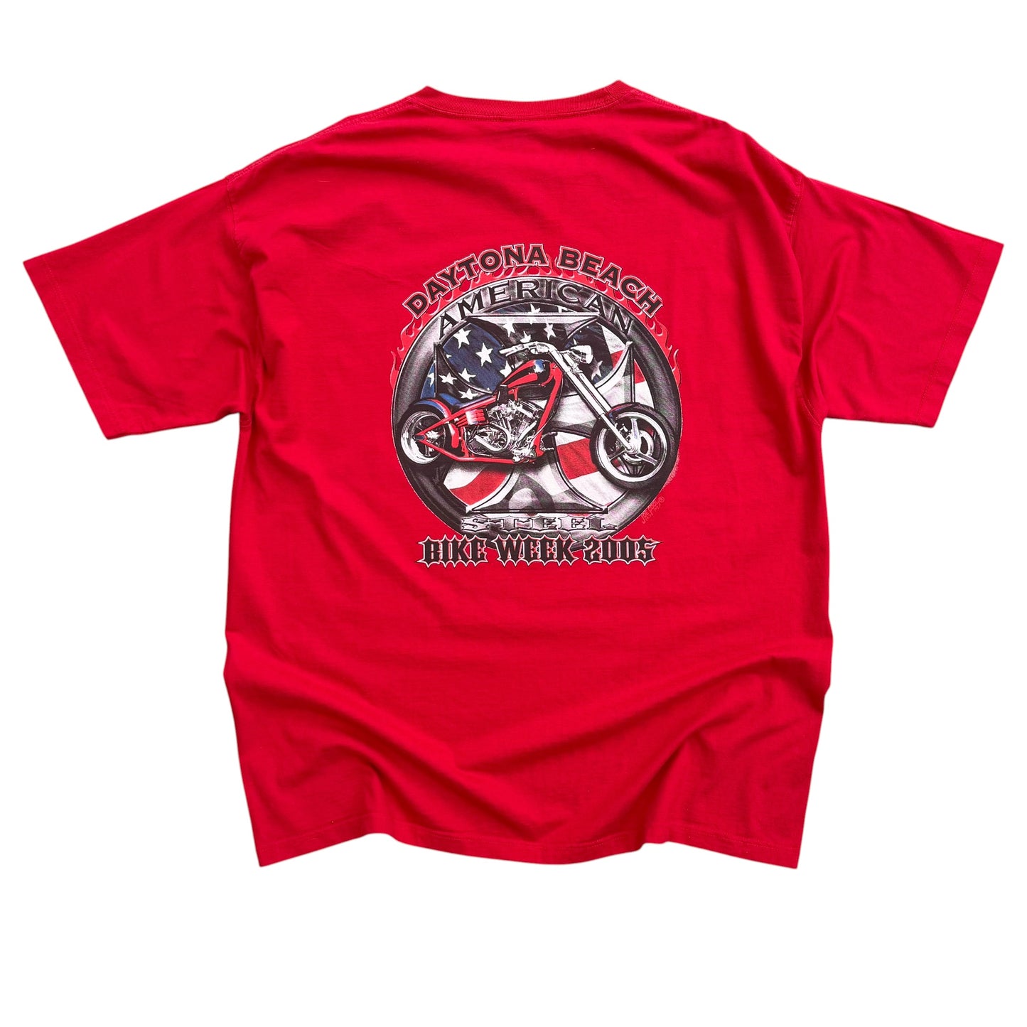 2005 Daytona Beach Bike Week - Bikers Meeting Choppers Graphic T-shirt - XL
