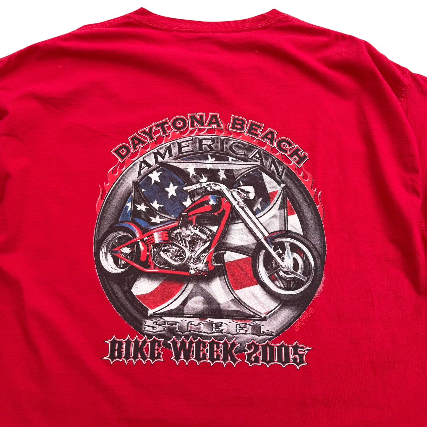 2005 Daytona Beach Bike Week - Bikers Meeting Choppers Graphic T-shirt - XL