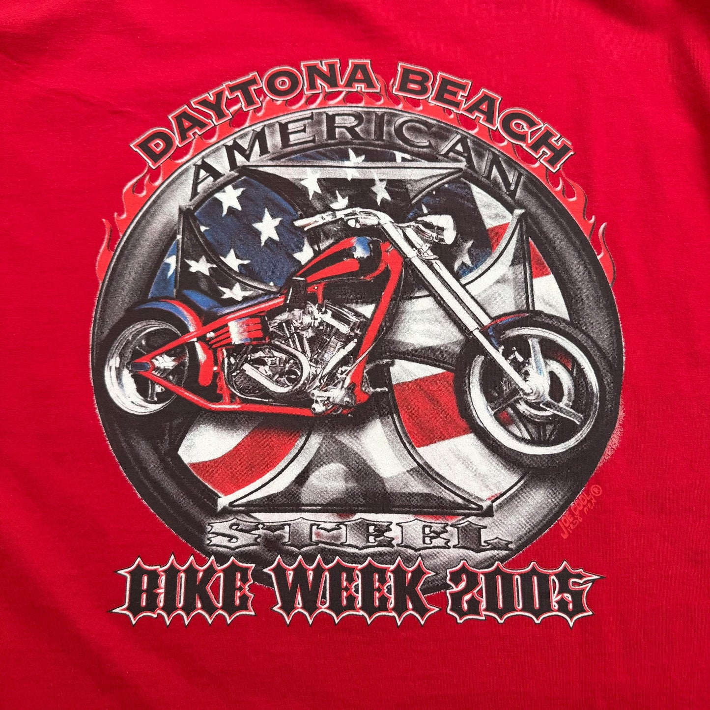 2005 Daytona Beach Bike Week - Bikers Meeting Choppers Graphic T-shirt - XL