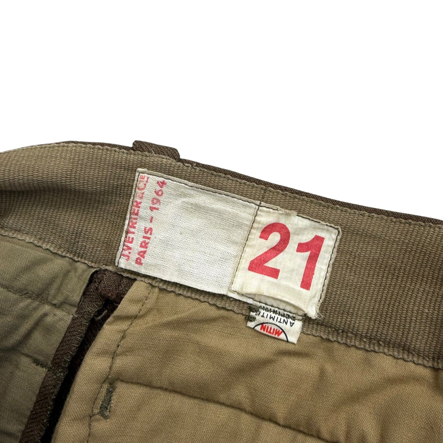 1964 French Army - M52 Double Pleated Officer Wool Trousers - S