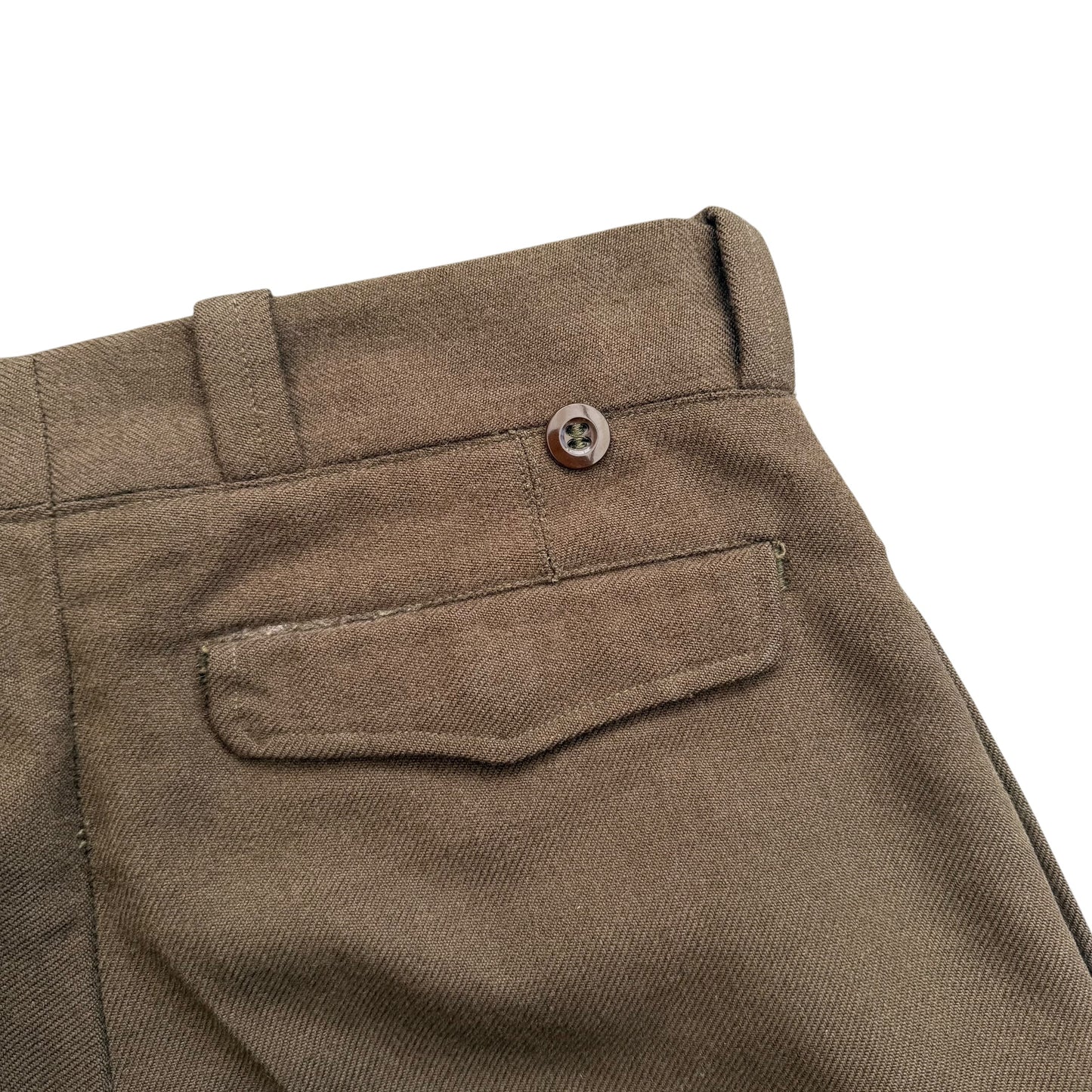 1964 French Army - M52 Double Pleated Officer Wool Trousers - S
