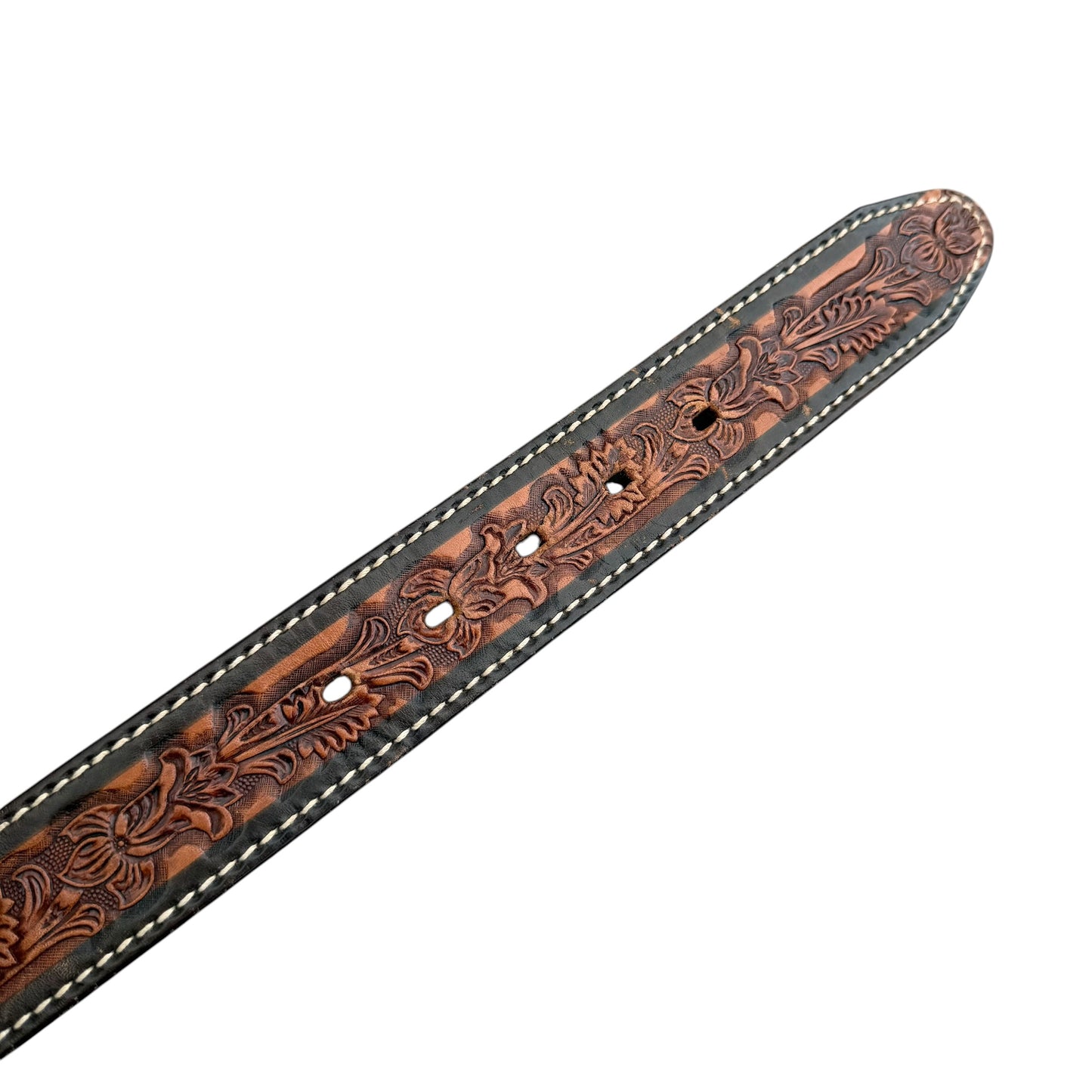 1990’s Western Horse Buckle Leather Belt - 91cm