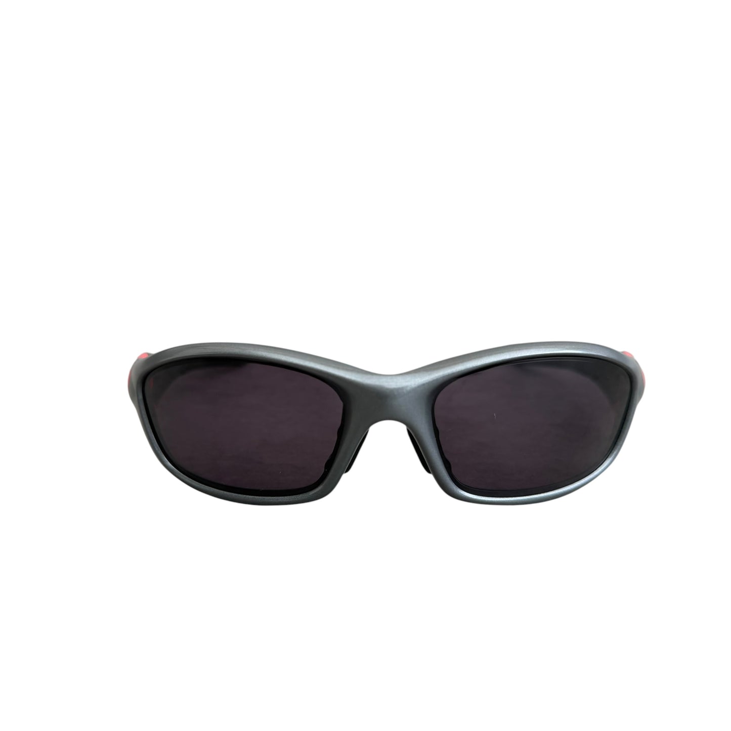 Early 2000's Oakley Straight Jacket Sunglasses - Grey / Red