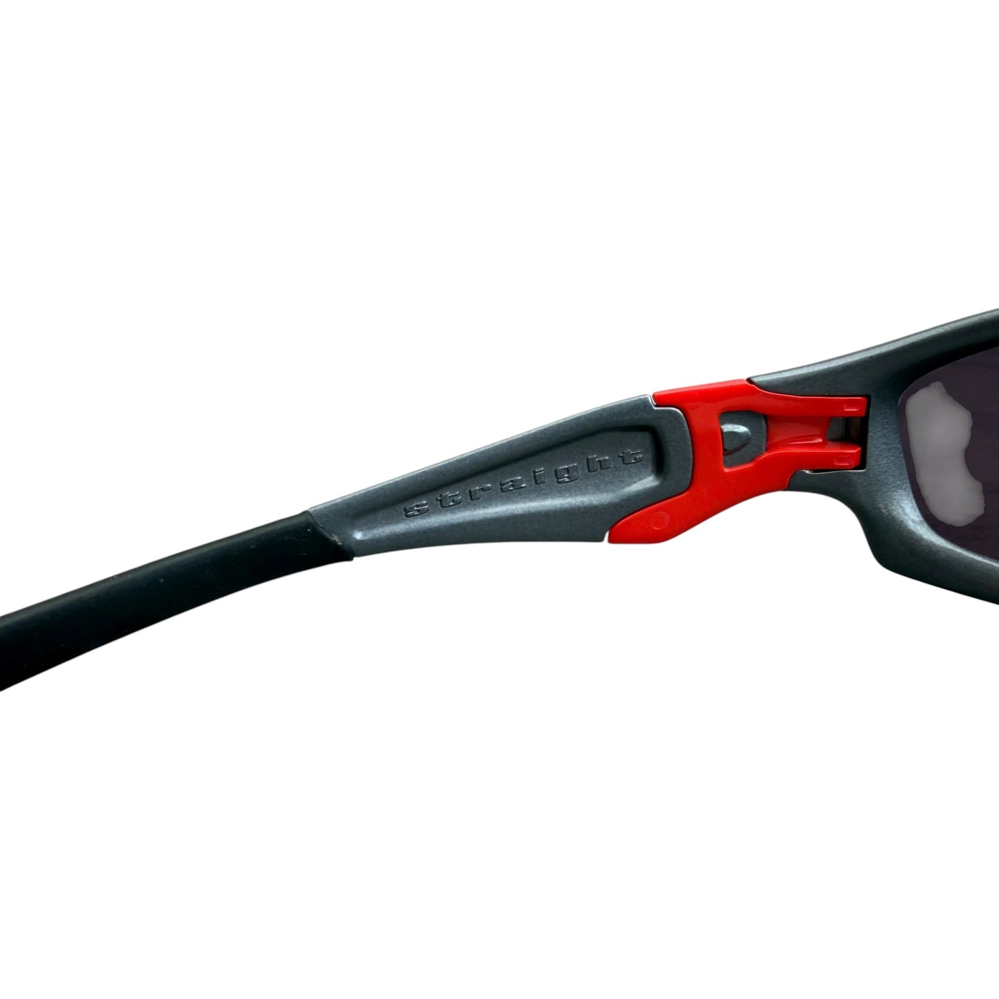 Early 2000's Oakley Straight Jacket Sunglasses - Grey / Red