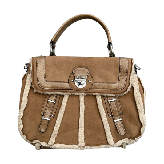 Early 2000's Guess Shearling Style Shoulder Bag