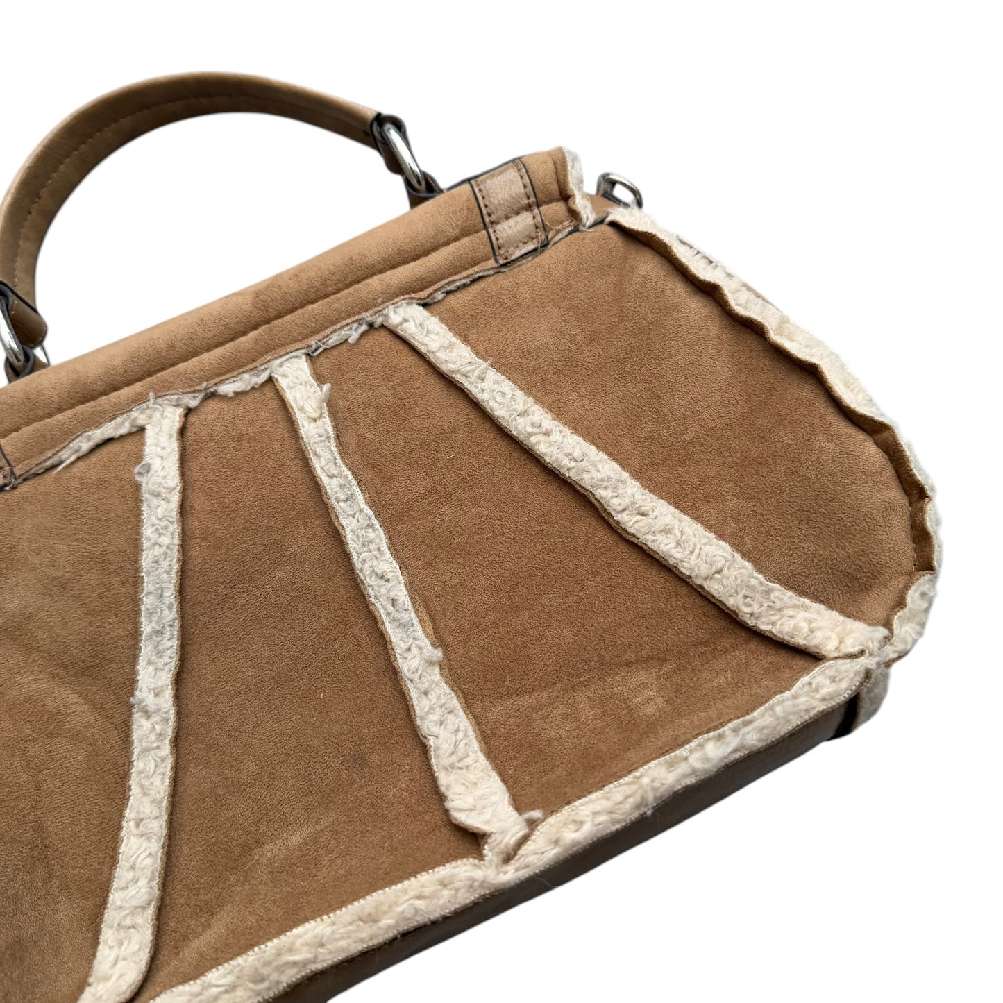 Early 2000's Guess Shearling Style Shoulder Bag