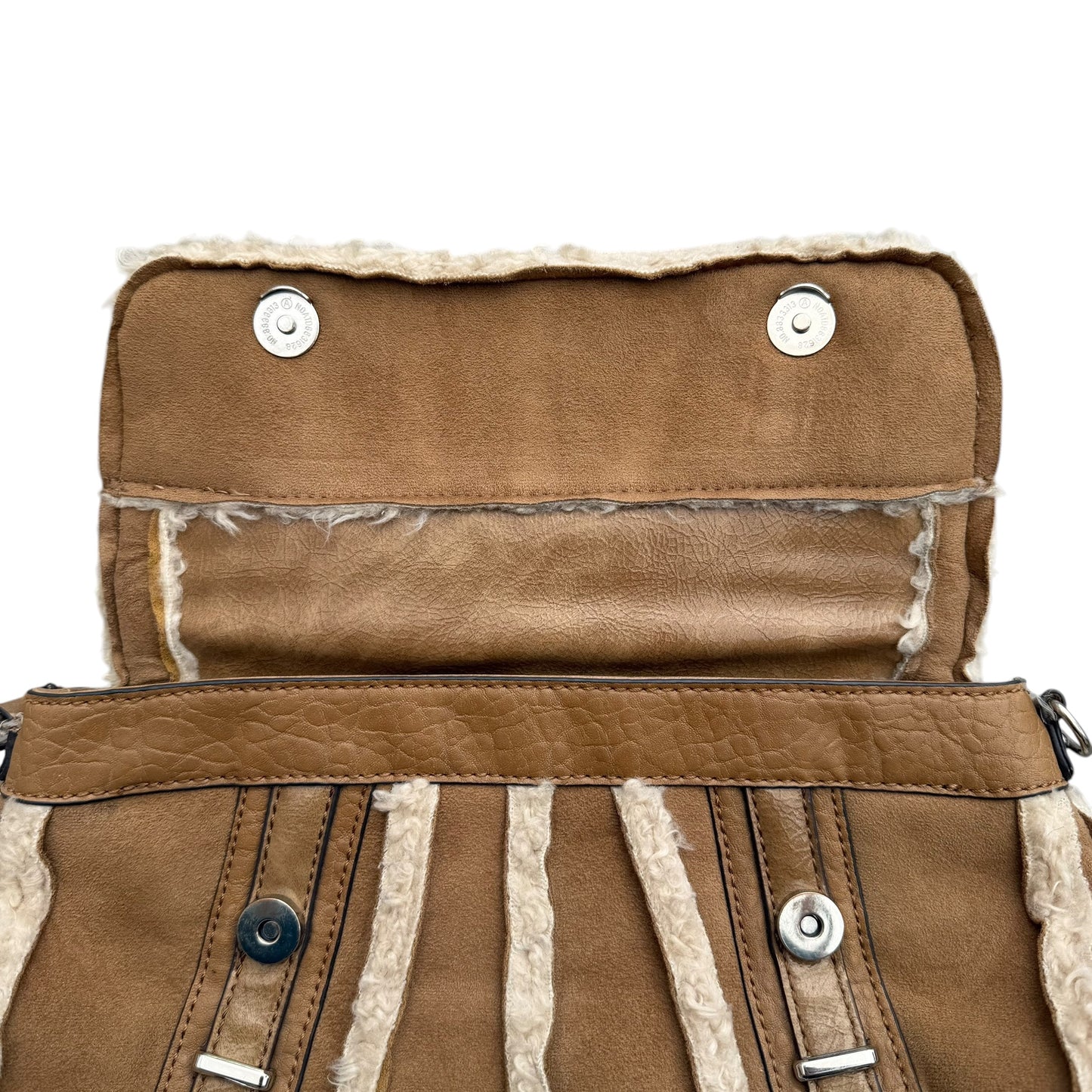 Early 2000's Guess Shearling Style Shoulder Bag