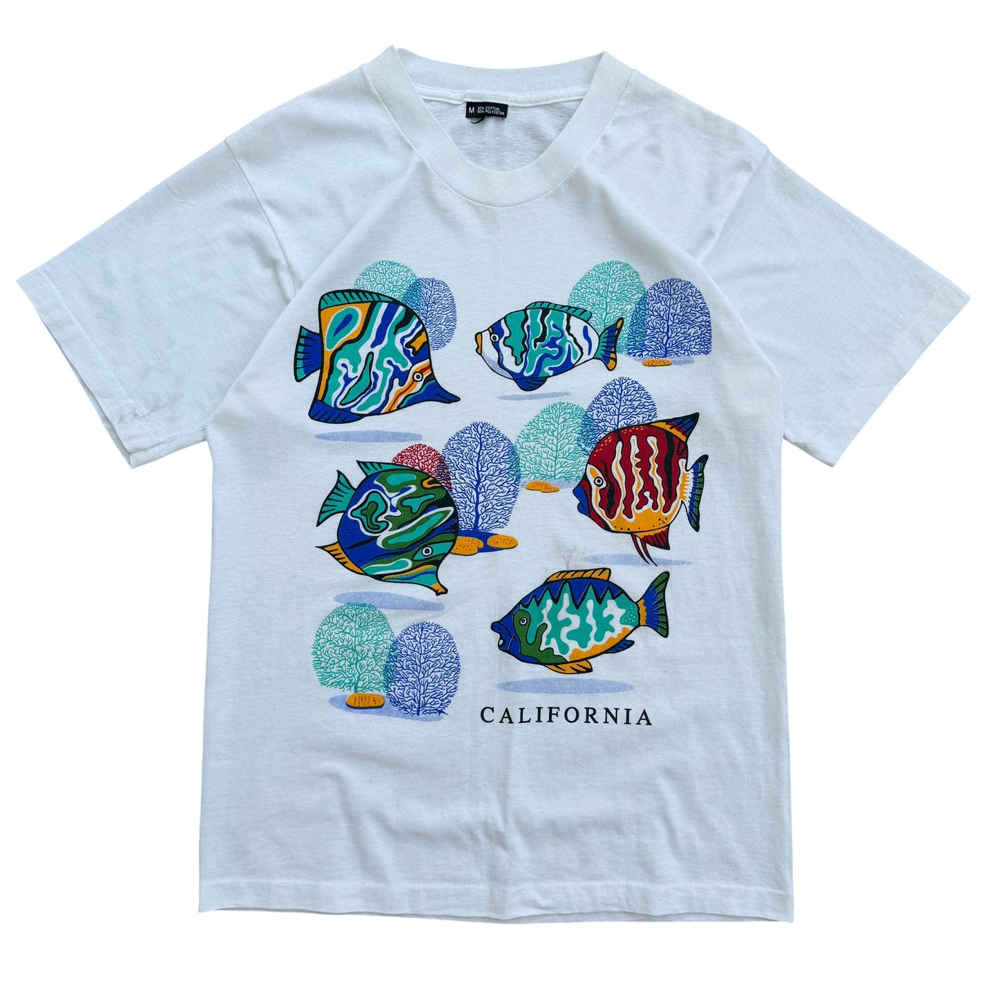 1990's California Tropical Fish T-Shirt - M