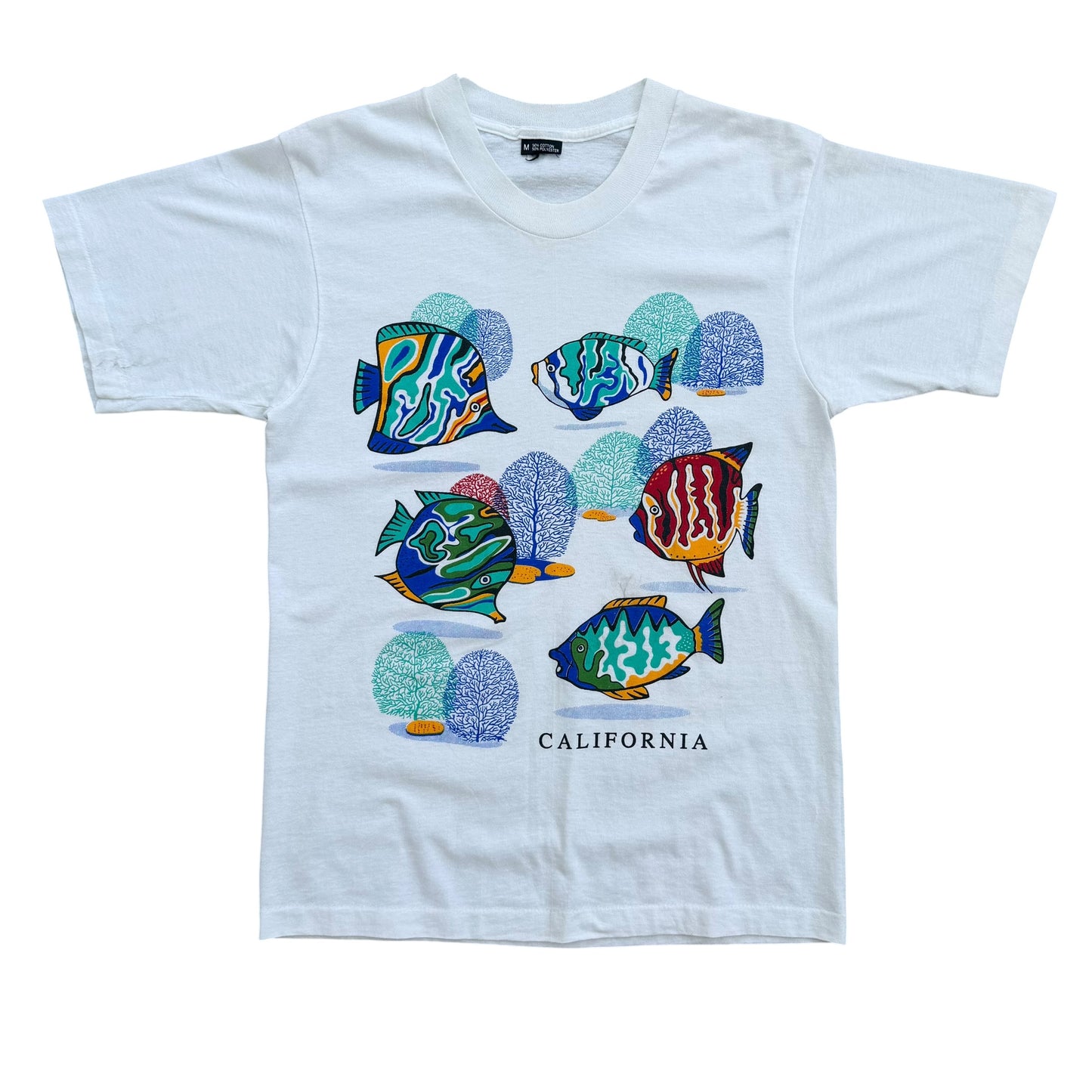 1990's California Tropical Fish T-Shirt - M