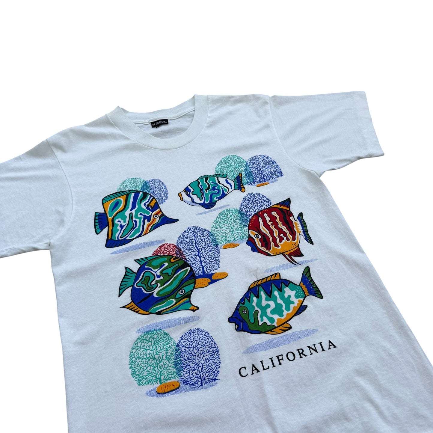1990's California Tropical Fish T-Shirt - M