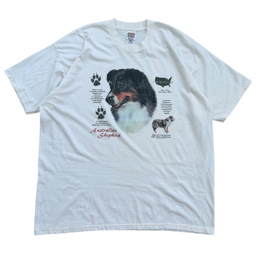 Early 2000's Australian Shepherd Dog Breed T-Shirt - XXL