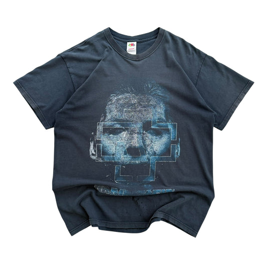 Early 2000's Rammstein - Sehnsucht - Till Lindemann Face Distressed T-Shirt - XL