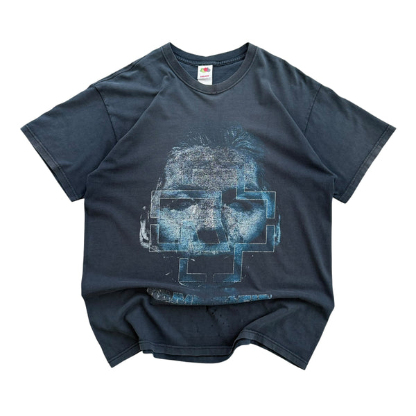 Early 2000's Rammstein - Sehnsucht - Till Lindemann Face Distressed T-Shirt - XL