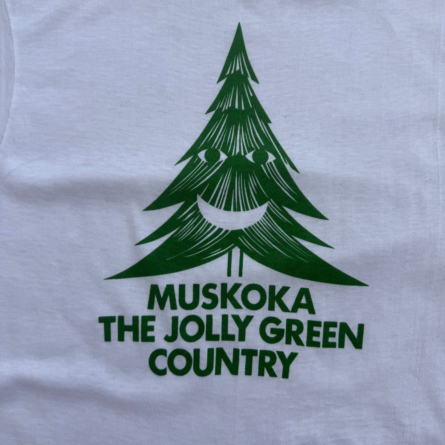 1980's Muskoka The Jolly Green Country - Souvenir Ringer T-Shirt - M