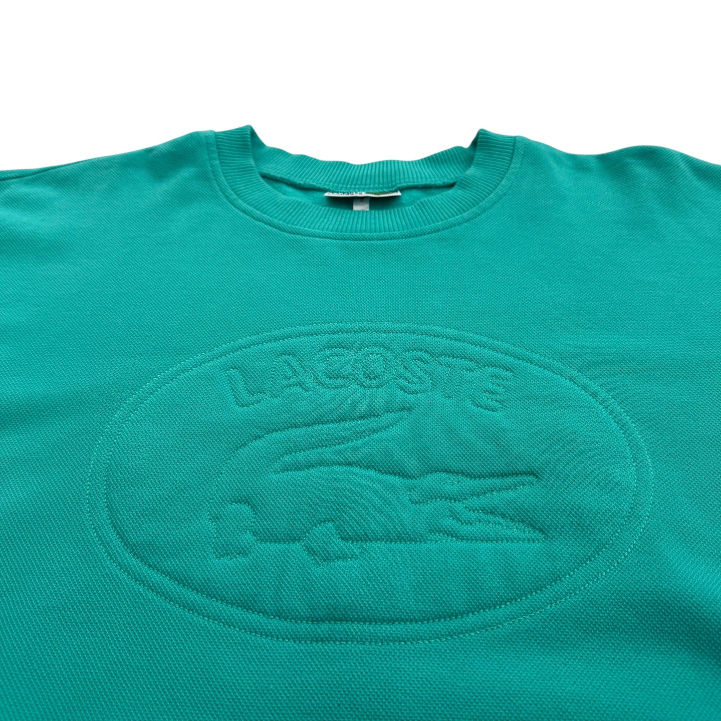 1980's Lacoste - Embossed Logo Sweatshirt - L