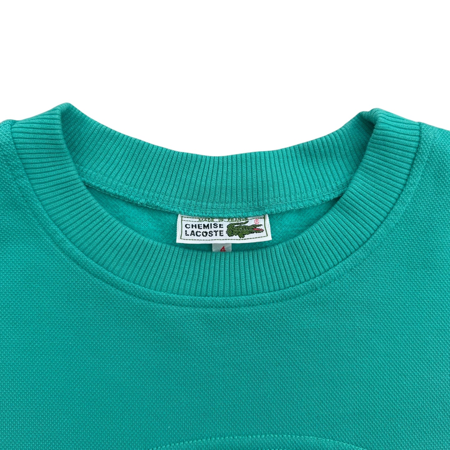 1980's Lacoste - Embossed Logo Sweatshirt - L