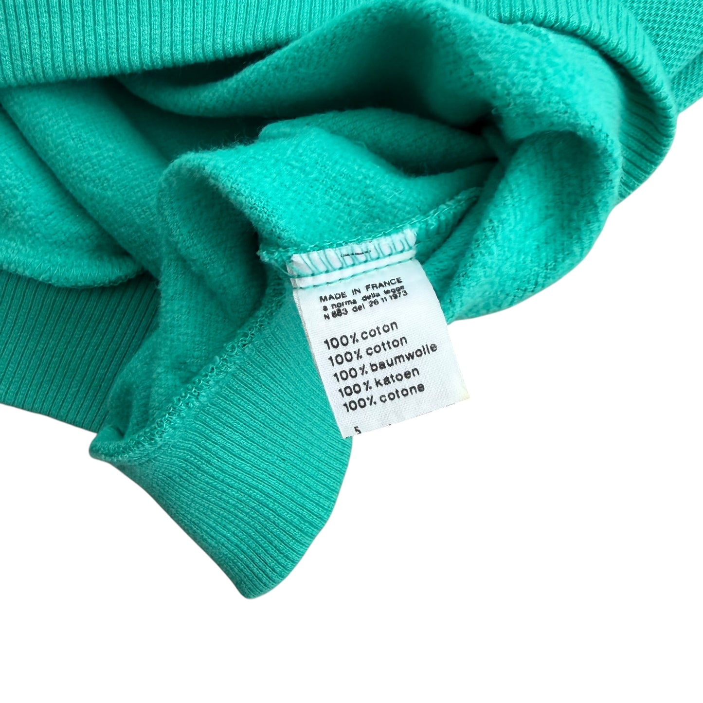 1980's Lacoste - Embossed Logo Sweatshirt - L