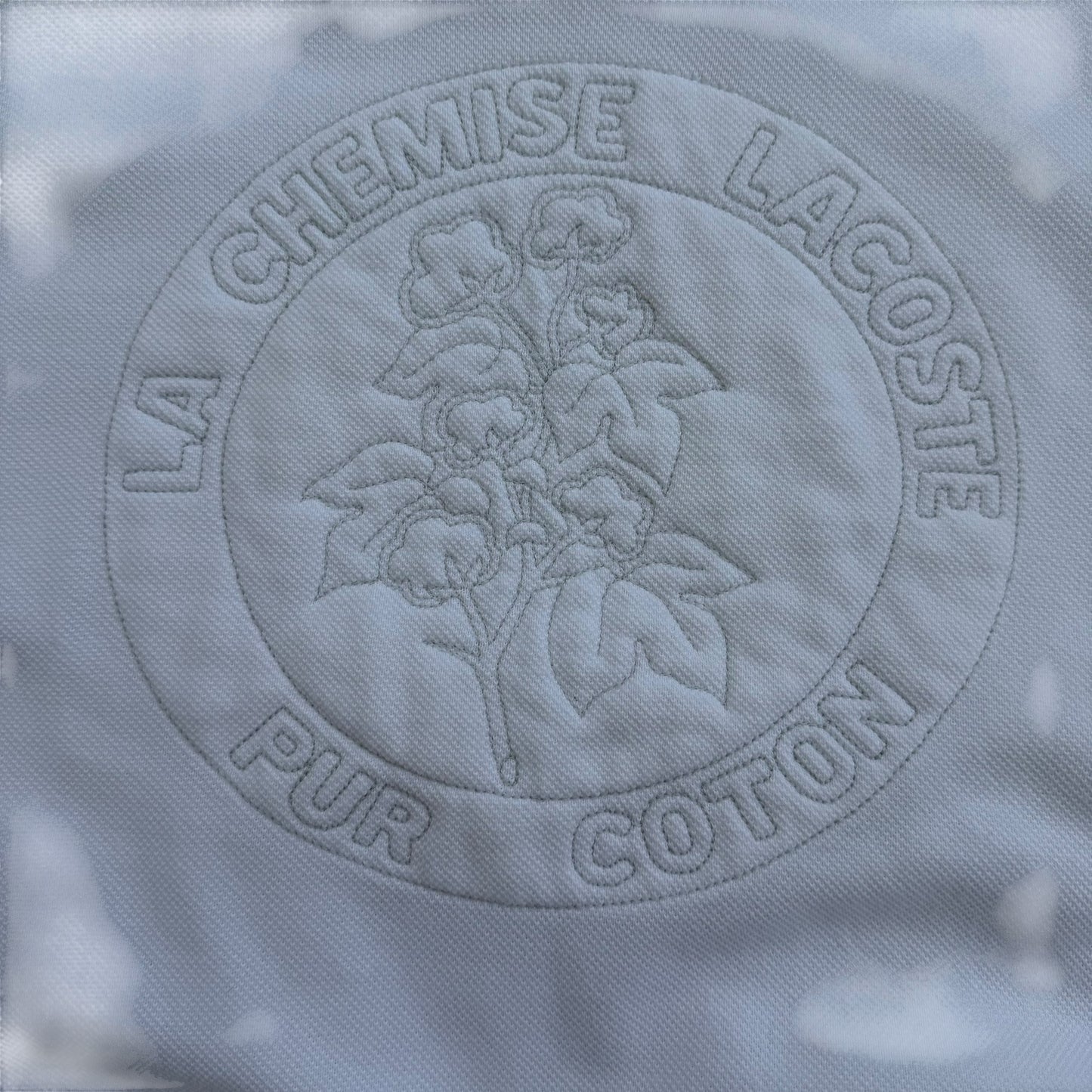 1990's Lacoste - Pur Coton Embossed Logo Sweatshirt - L