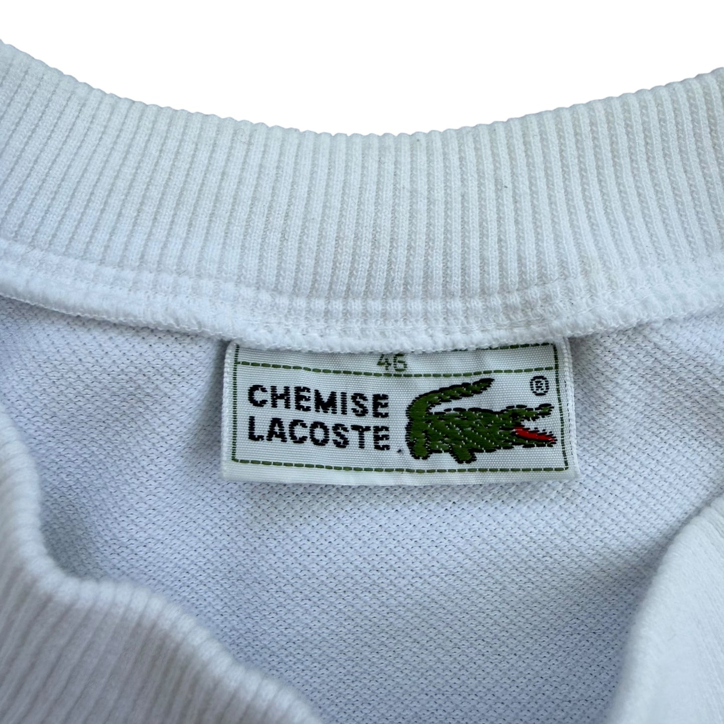 1990's Lacoste - Pur Coton Embossed Logo Sweatshirt - L