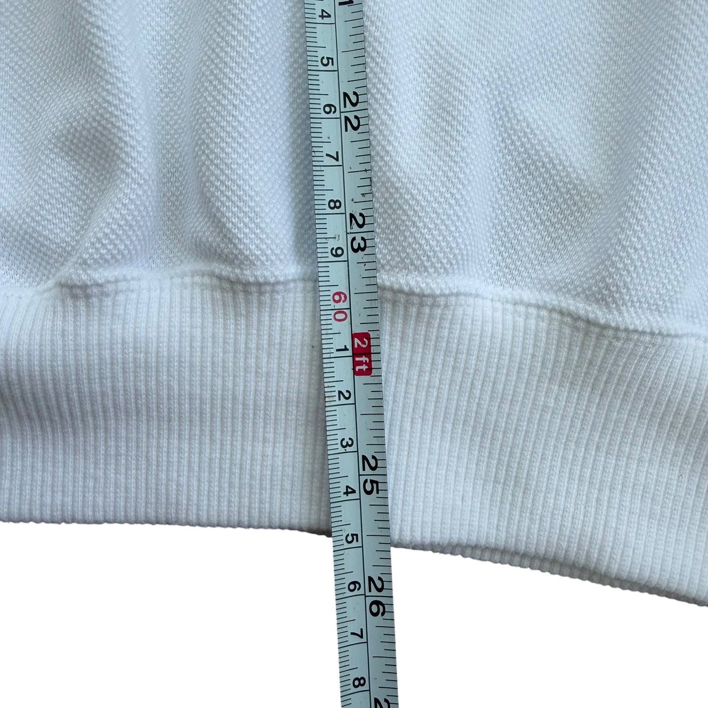 1990's Lacoste - Pur Coton Embossed Logo Sweatshirt - L