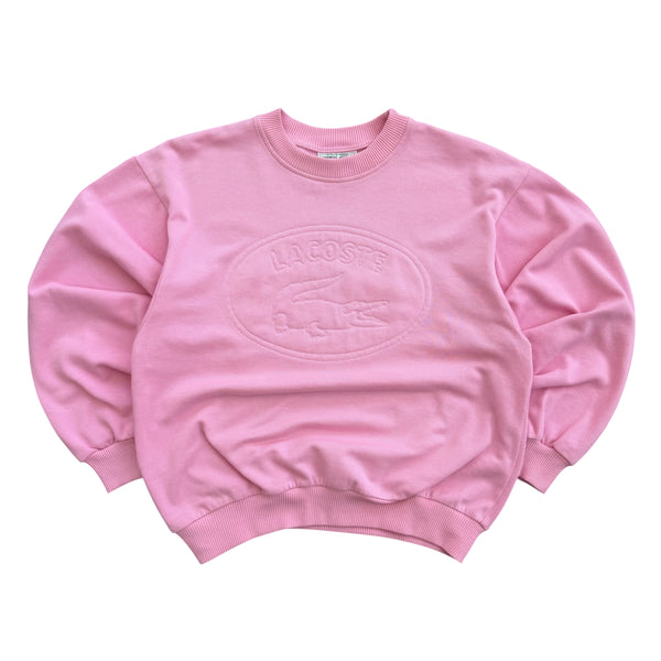 1990's Women's Lacoste - Embossed Logo Sweatshirt - S