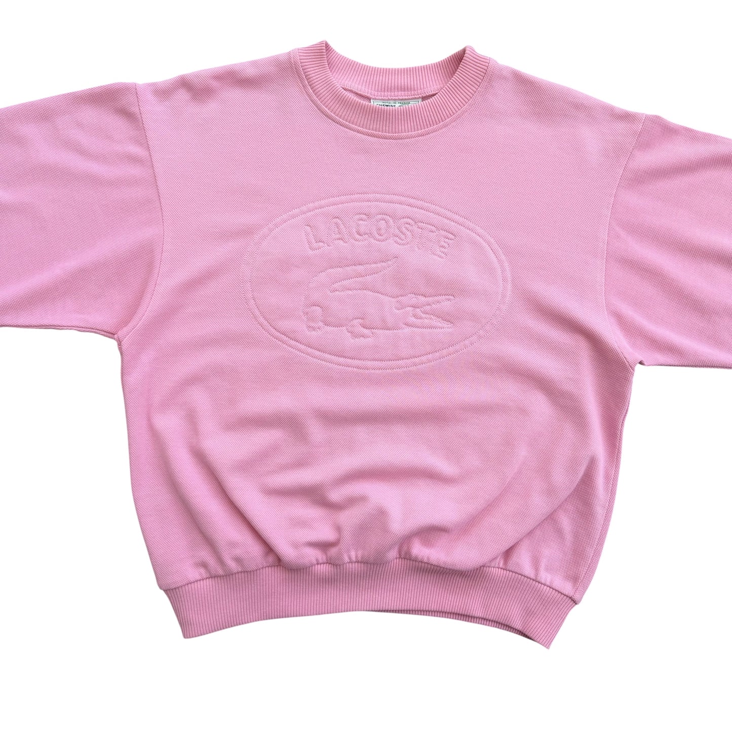 1990's Women's Lacoste - Embossed Logo Sweatshirt - S