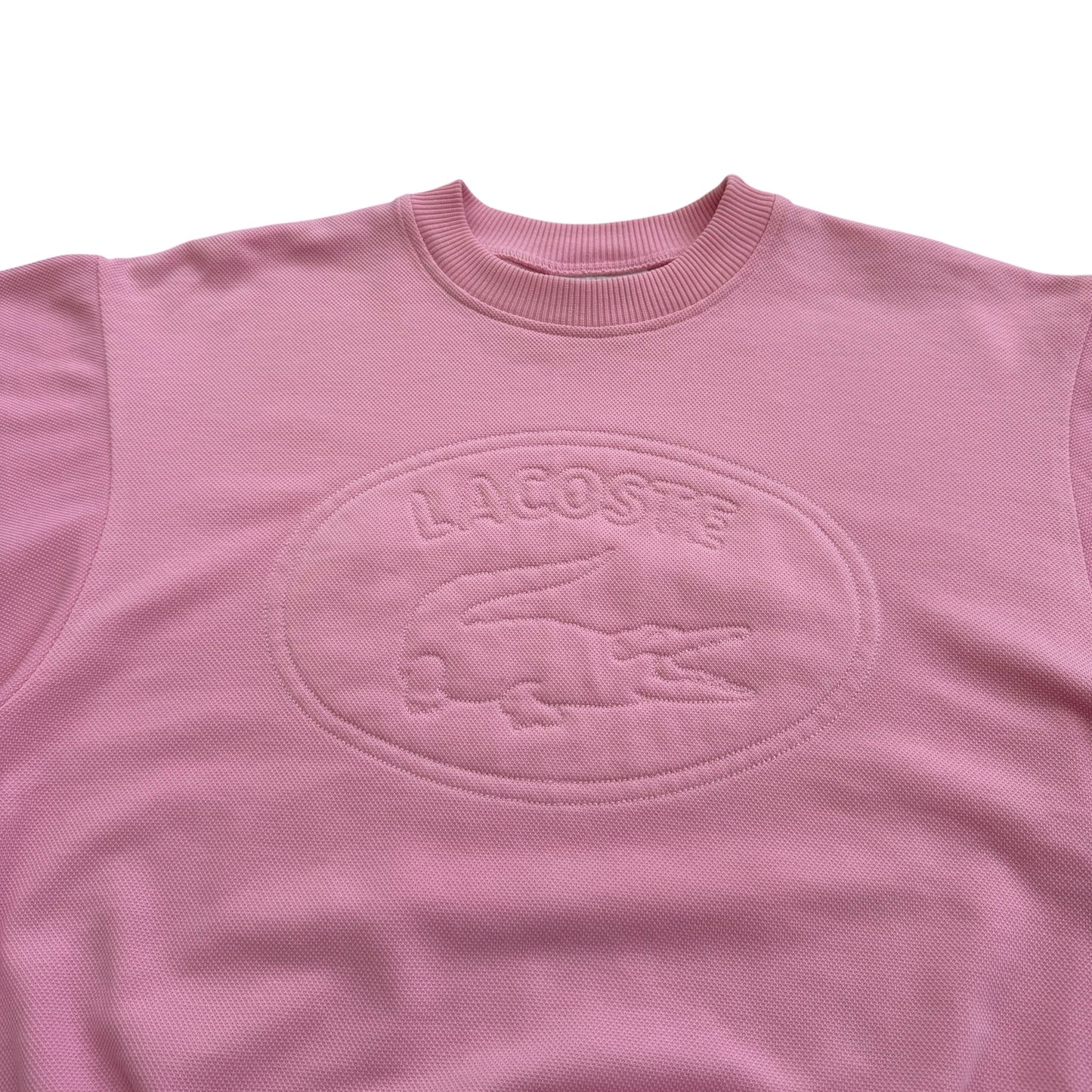1990's Women's Lacoste - Embossed Logo Sweatshirt - S