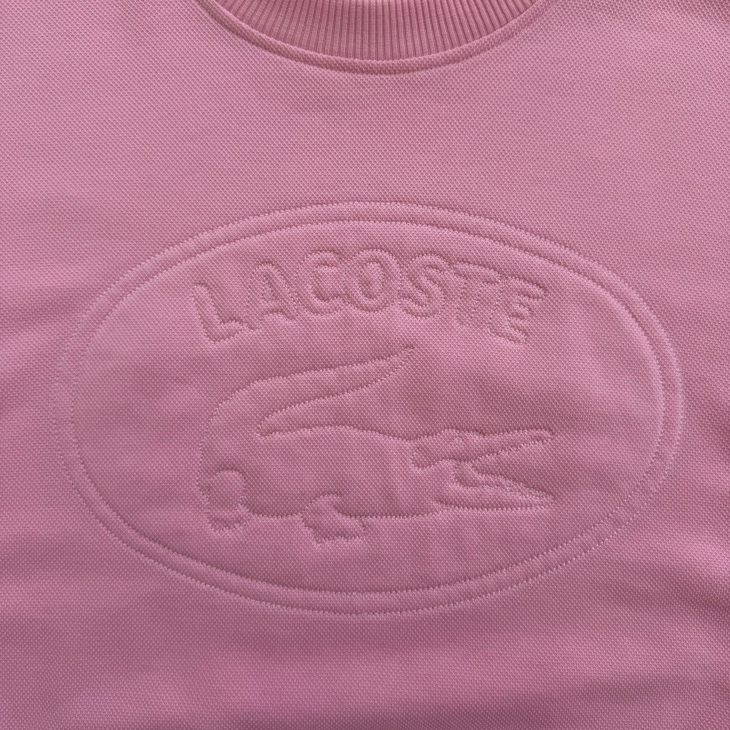 1990's Women's Lacoste - Embossed Logo Sweatshirt - S