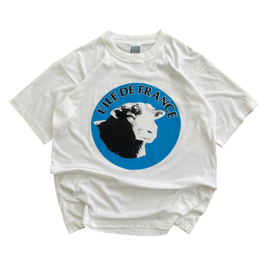 1990's L'Ile De France Sheep T-shirt - XL