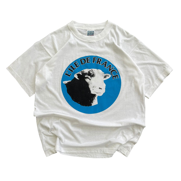 1990's L'Ile De France Sheep T-shirt - XL