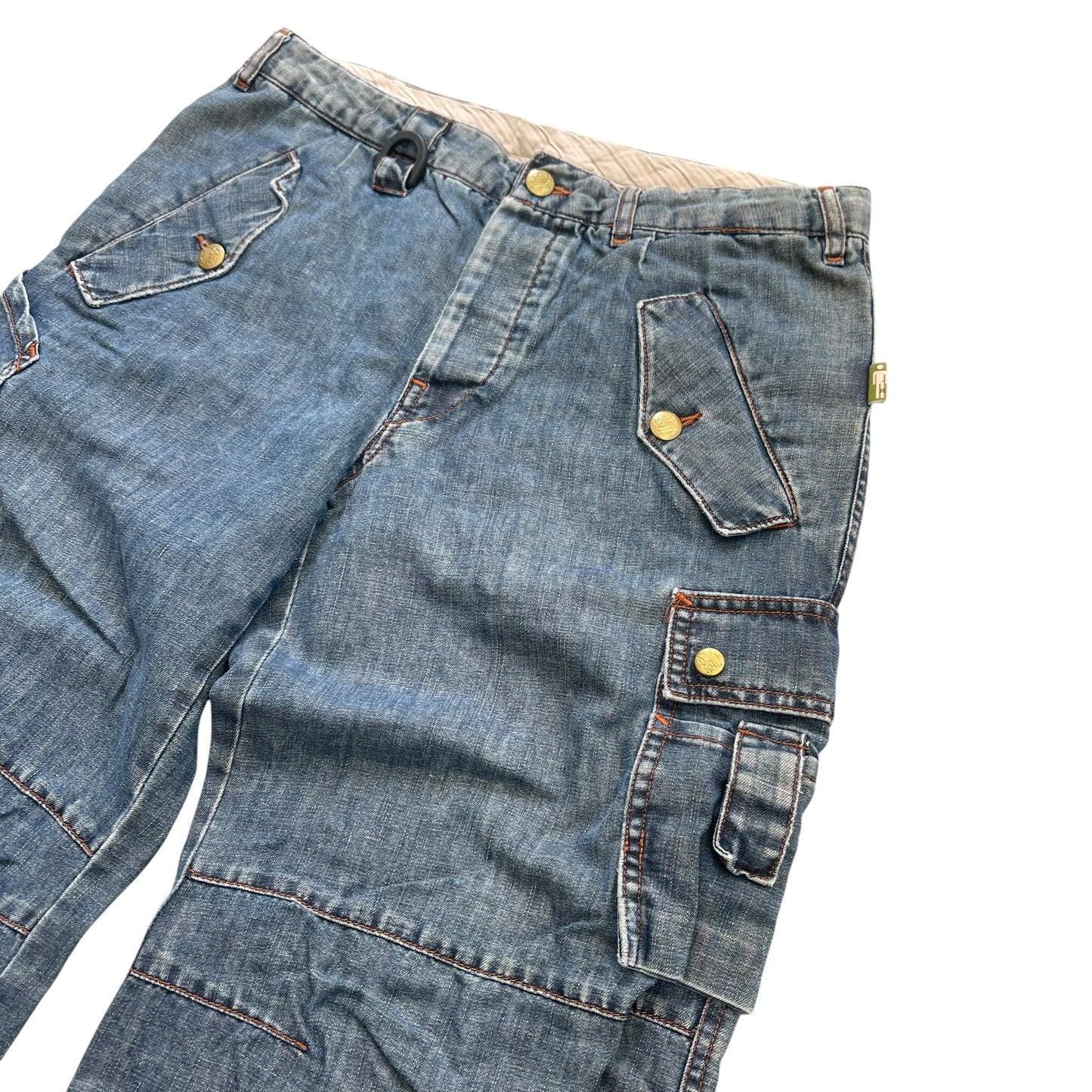 1990's / Y2K JPG Jeans By Jean Paul Gaultier Cargo Denim Pant - M