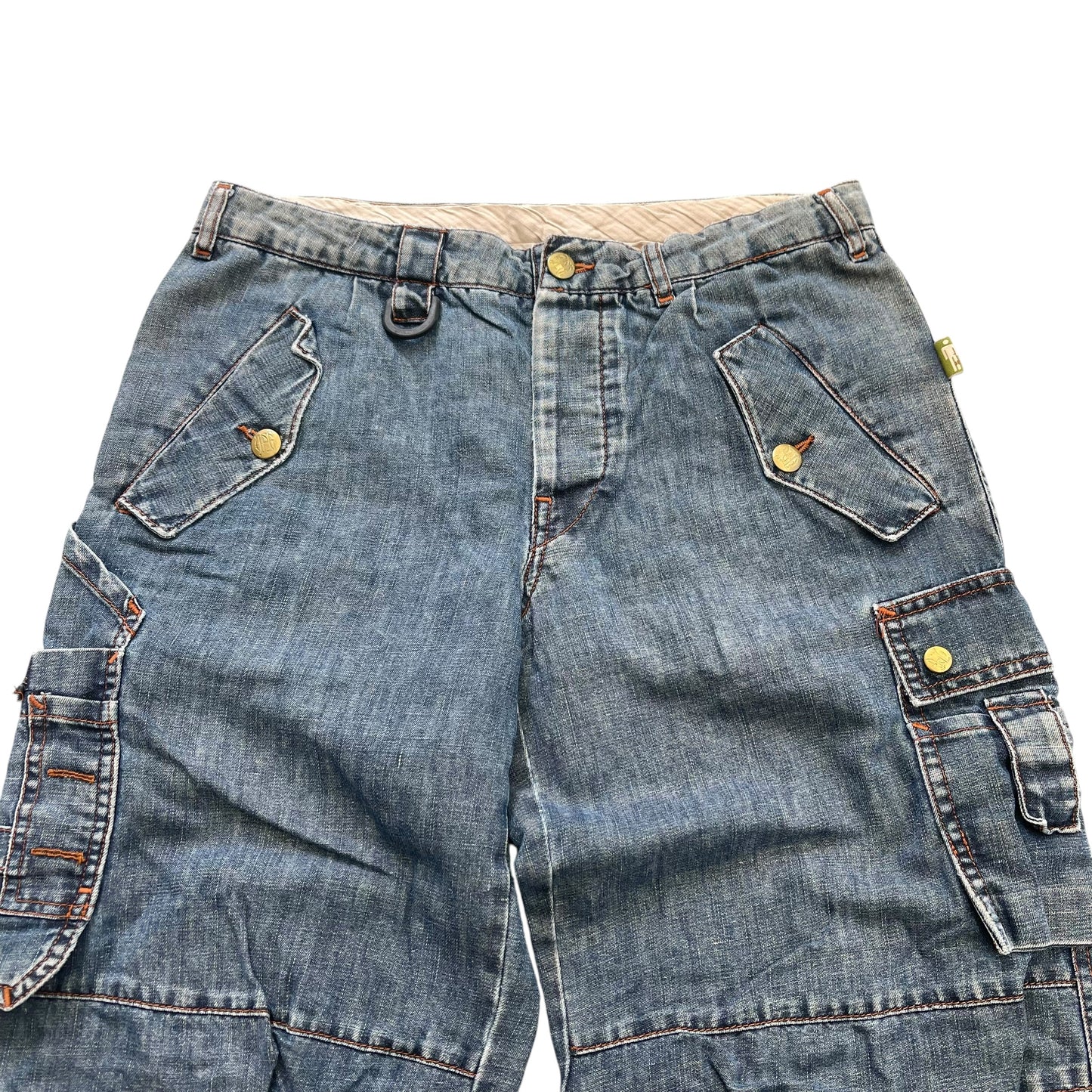1990's / Y2K JPG Jeans By Jean Paul Gaultier Cargo Denim Pant - M