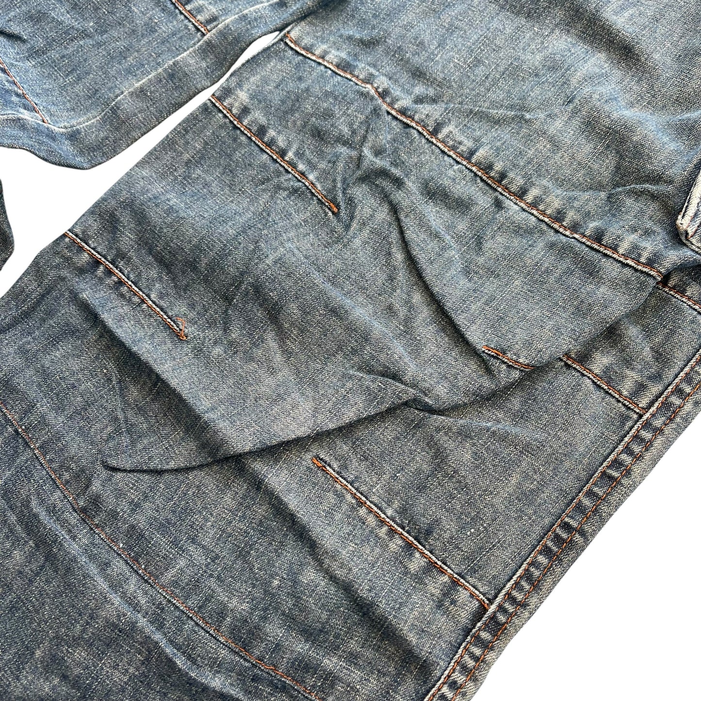 1990's / Y2K JPG Jeans By Jean Paul Gaultier Cargo Denim Pant - M
