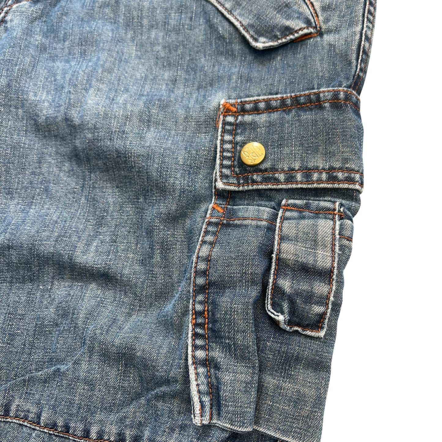 1990's / Y2K JPG Jeans By Jean Paul Gaultier Cargo Denim Pant - M