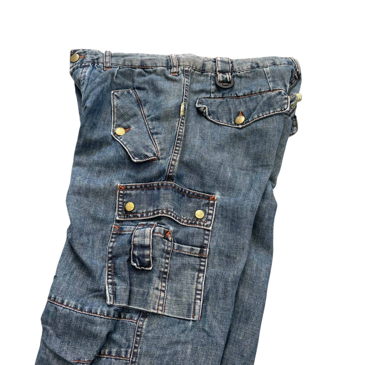 1990's / Y2K JPG Jeans By Jean Paul Gaultier Cargo Denim Pant - M