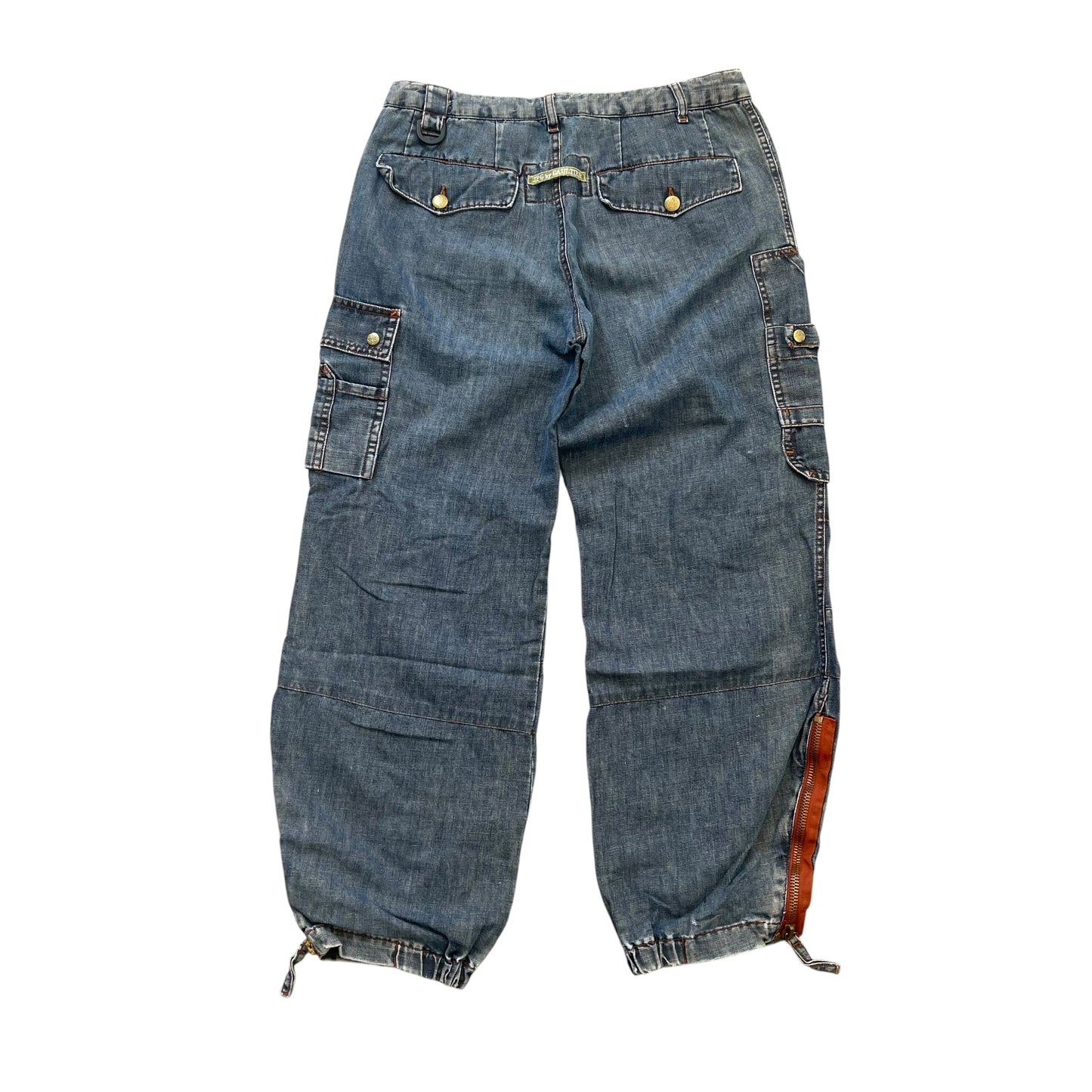 1990's / Y2K JPG Jeans By Jean Paul Gaultier Cargo Denim Pant - M