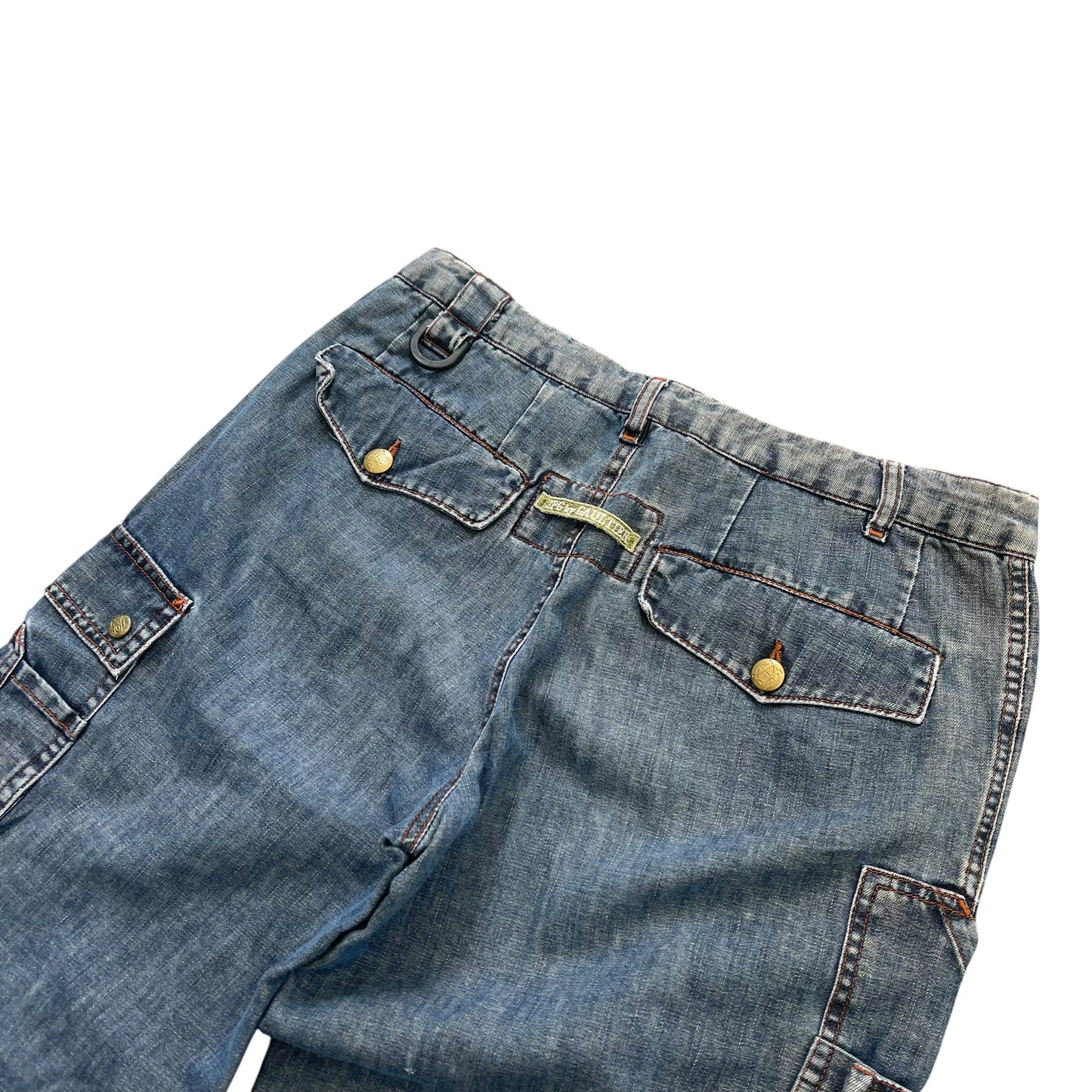 1990's / Y2K JPG Jeans By Jean Paul Gaultier Cargo Denim Pant - M