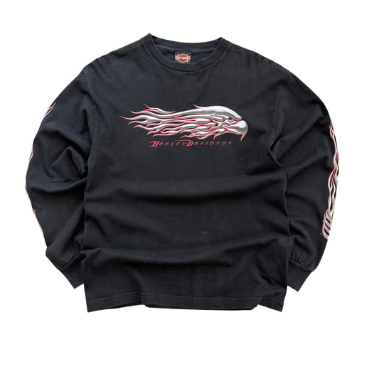 2000 Harley-Davidson - Tribal Flames Longsleeve T-shirt - M