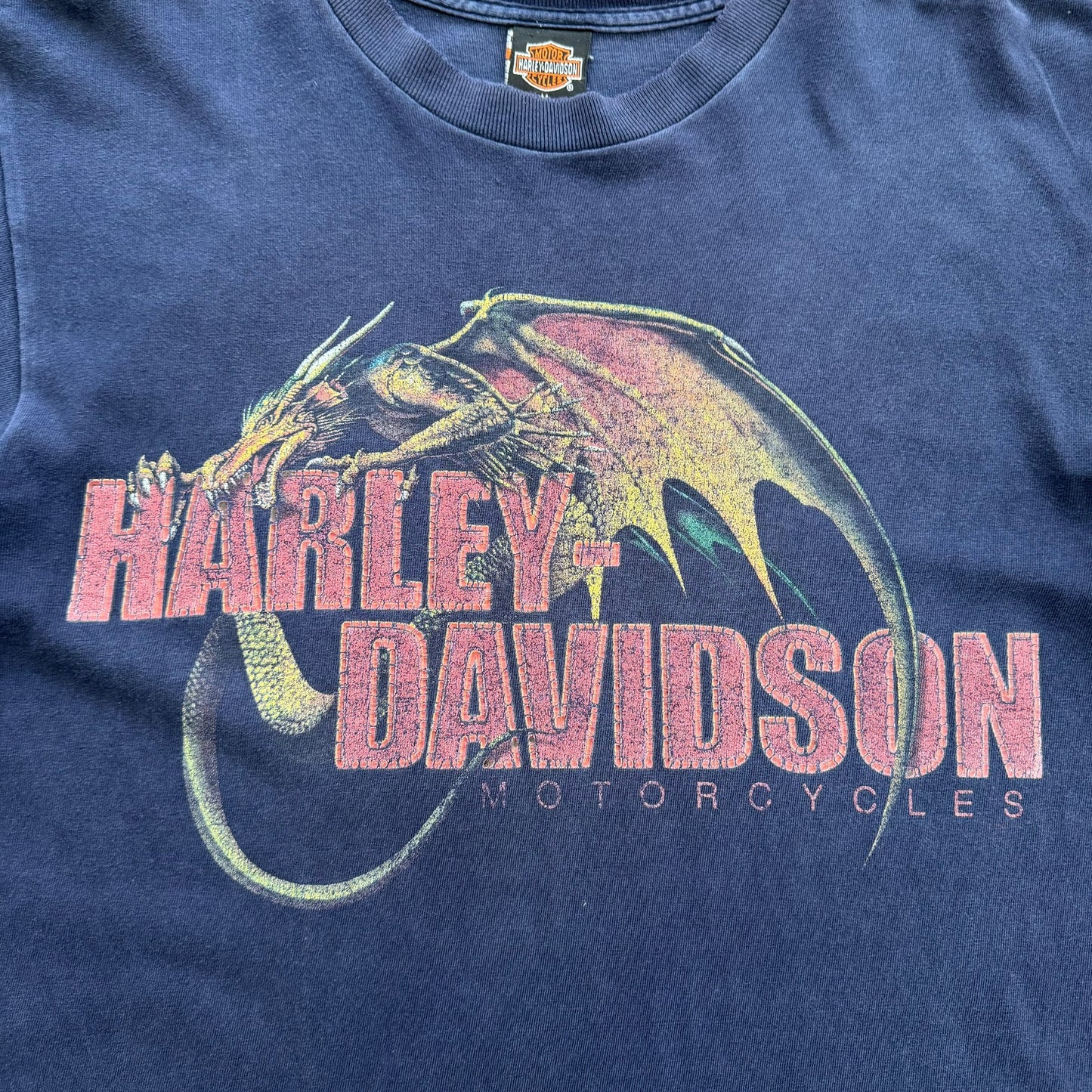 1990's Harley Davidson - Dragon Graphic T-shirt - M