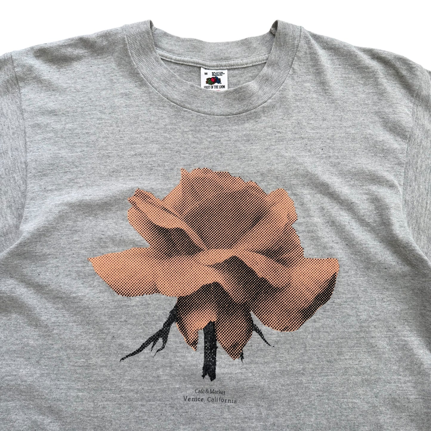1990’s Café &amp; Market - Venice California Rose T-Shirt - M