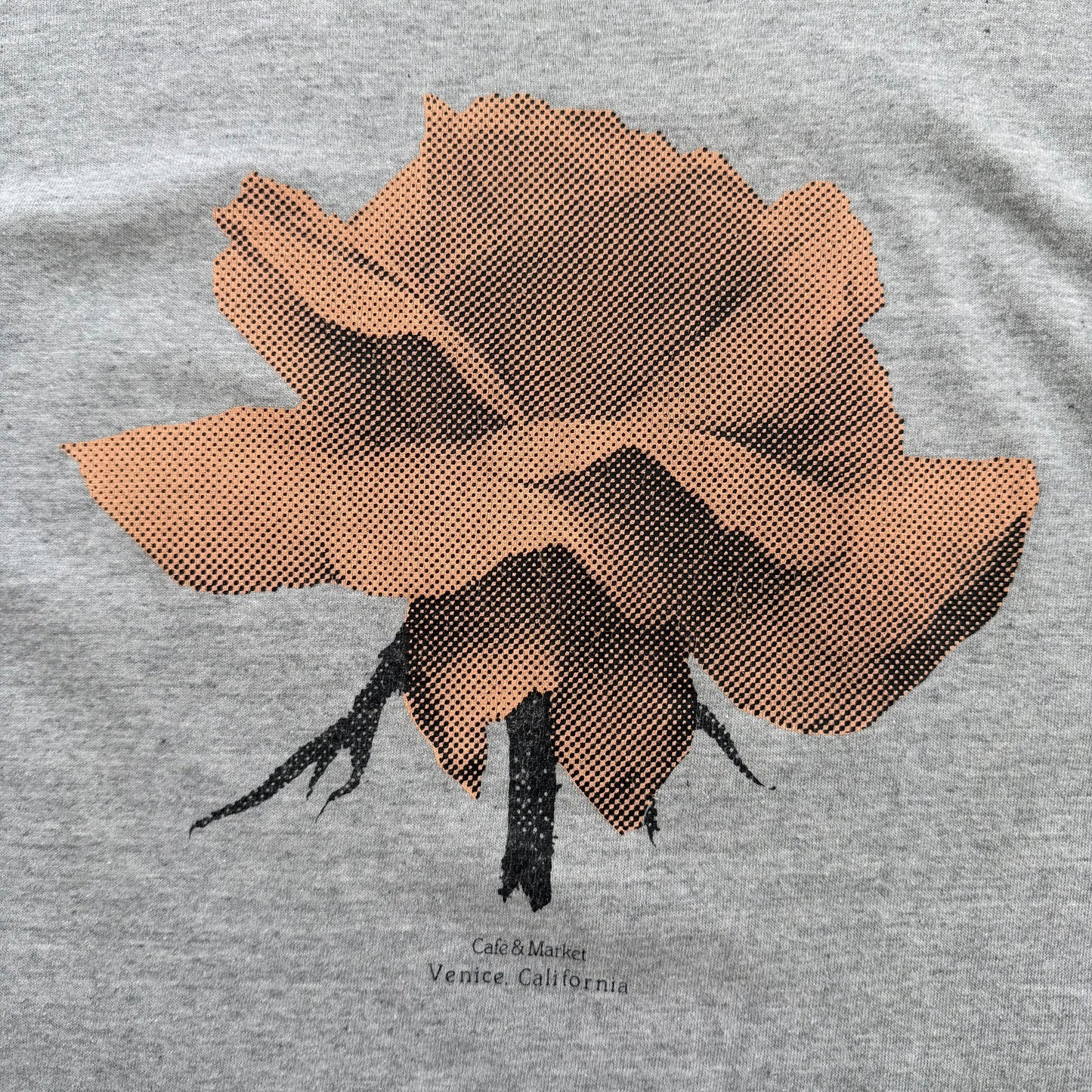 1990’s Café &amp; Market - Venice California Rose T-Shirt - M