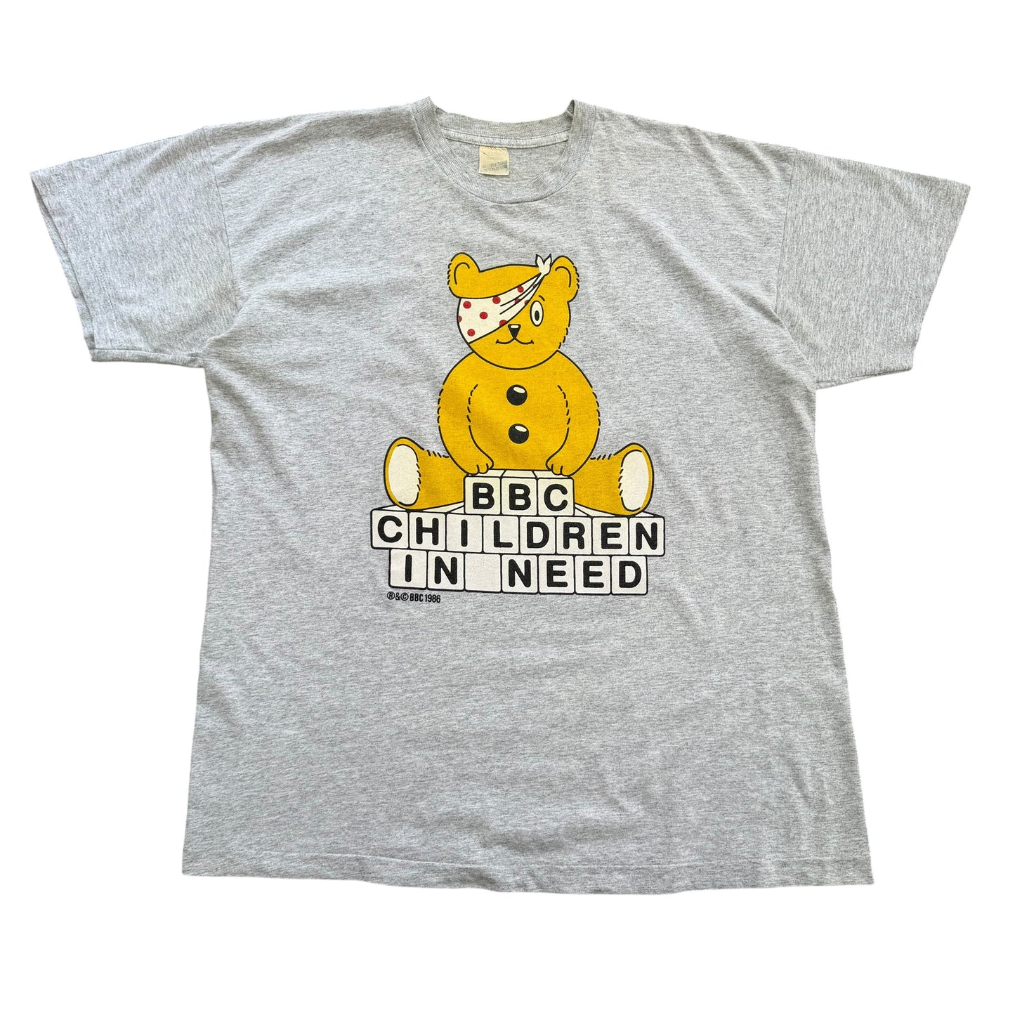 1986 BBC Children in Need - Pudsey Bear T-Shirt - XL