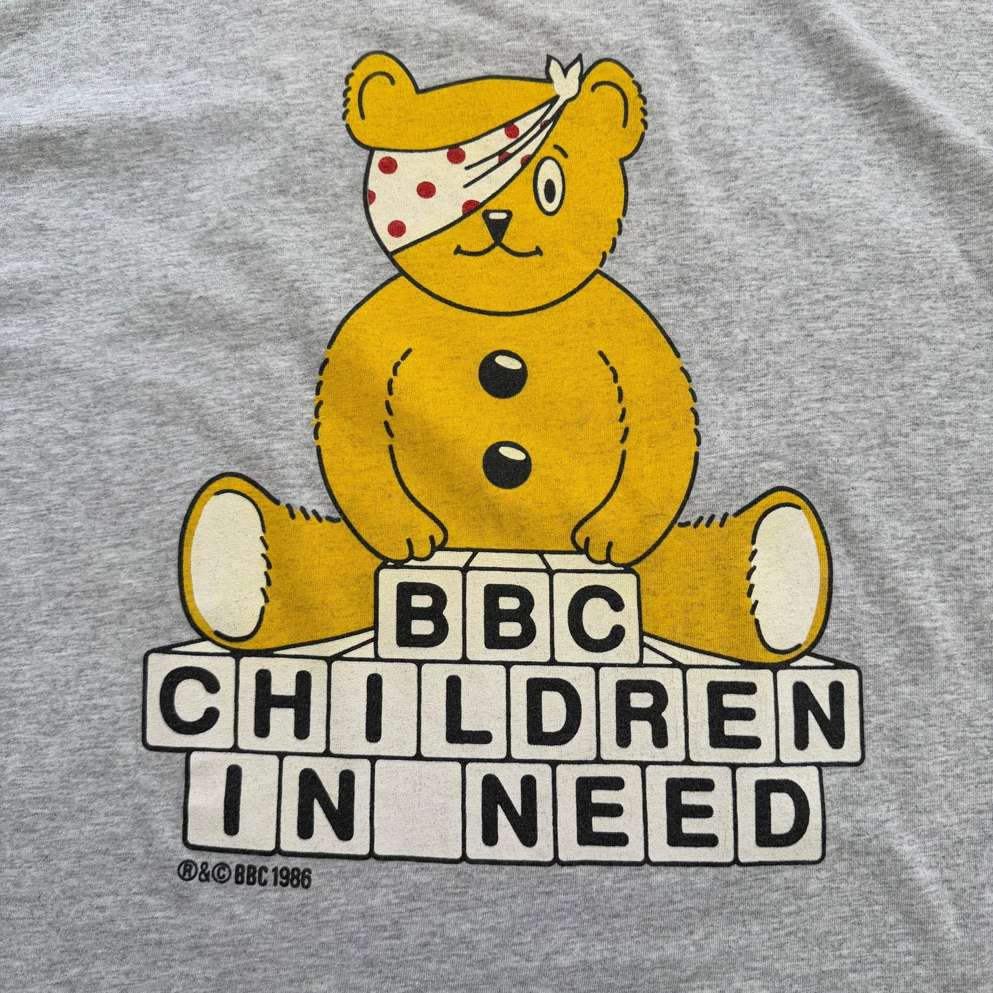 1986 BBC Children in Need - Pudsey Bear T-Shirt - XL