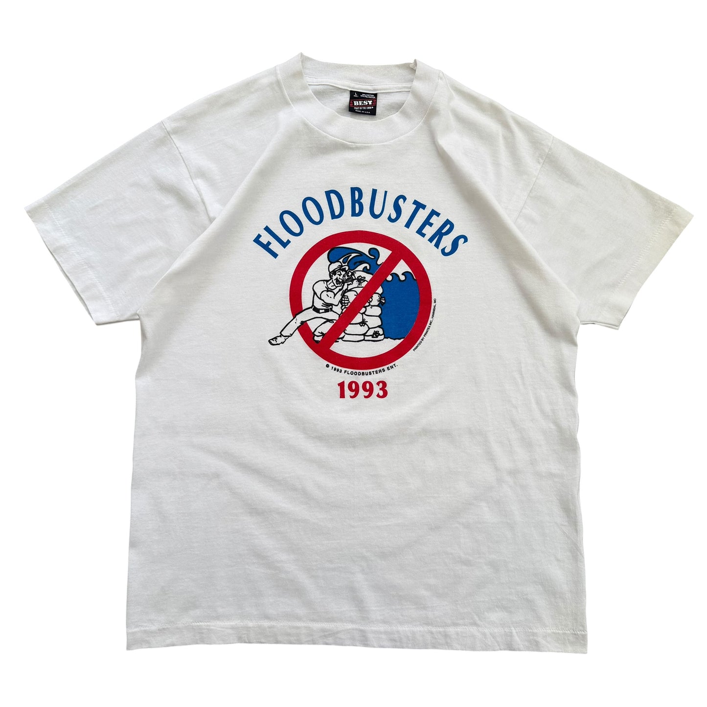 1993 Floodbusters Company Graphic T-Shirt - L