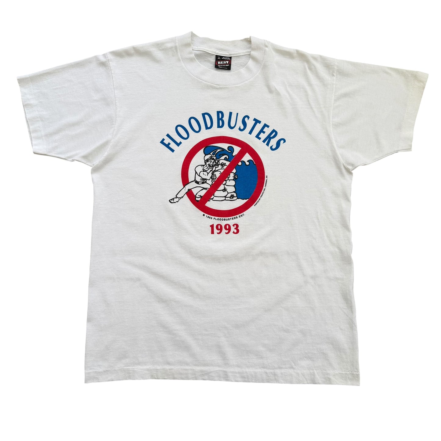 1993 Floodbusters Company Graphic T-Shirt - L