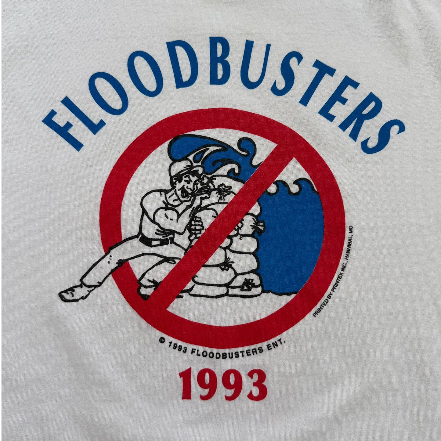 1993 Floodbusters Company Graphic T-Shirt - L