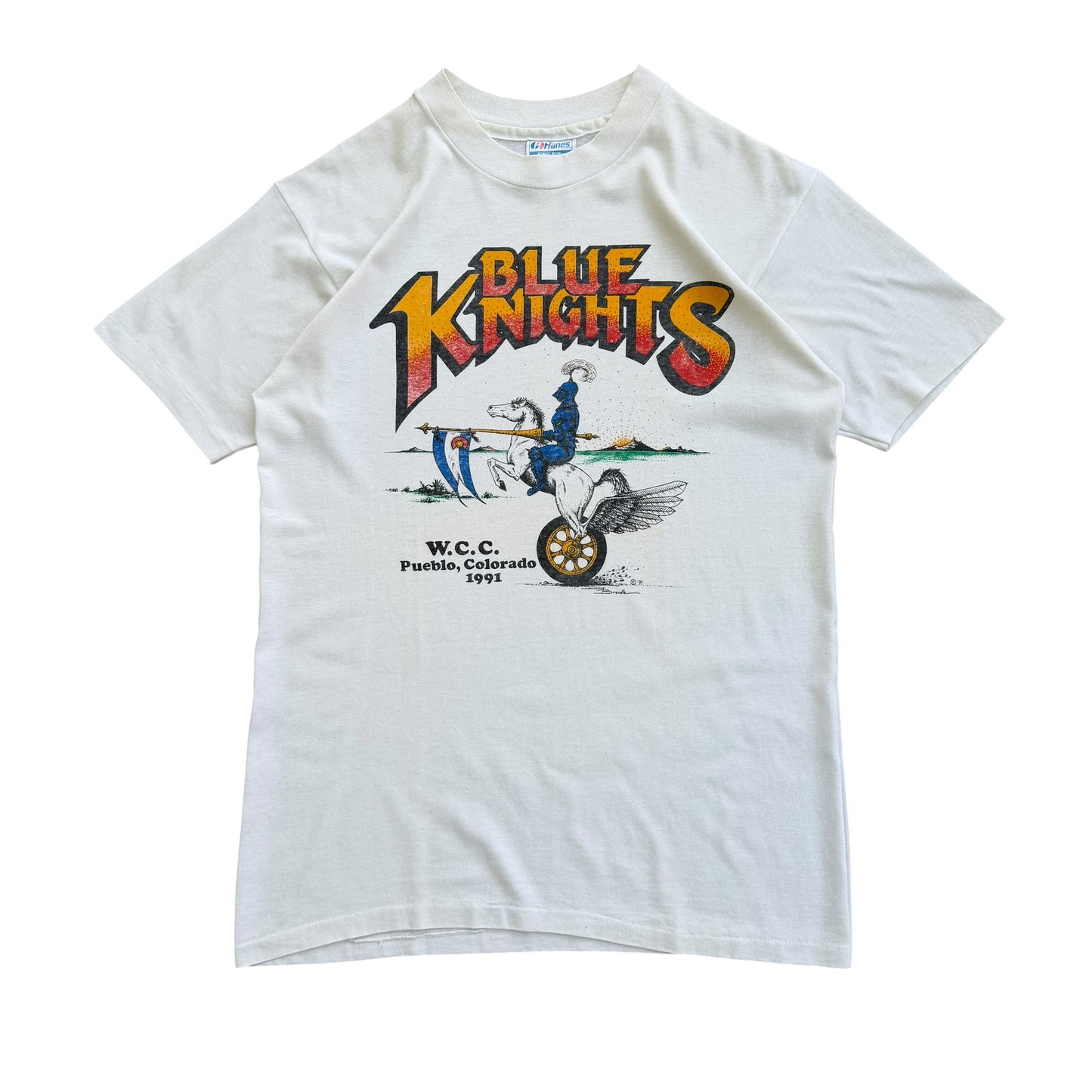 1991 Blue Knights - Bikers Club T-Shirt - M