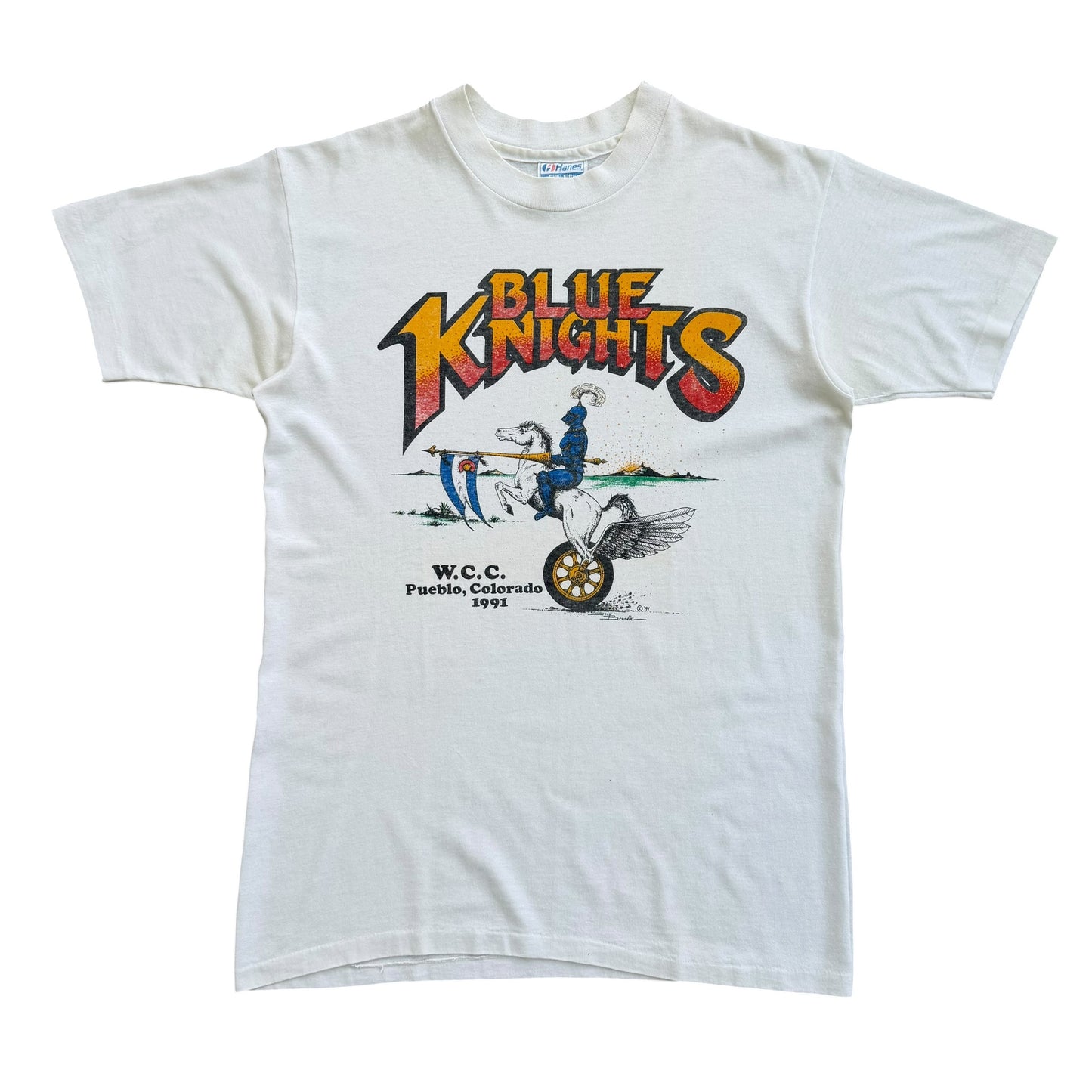 1991 Blue Knights - Bikers Club T-Shirt - M