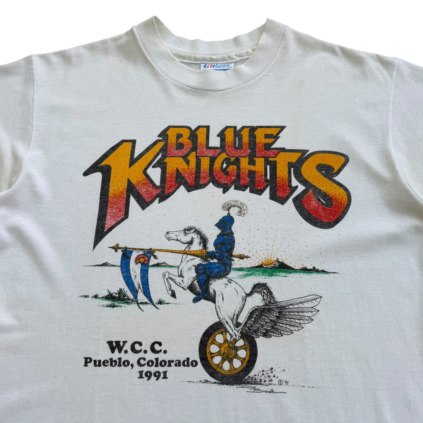 1991 Blue Knights - Bikers Club T-Shirt - M