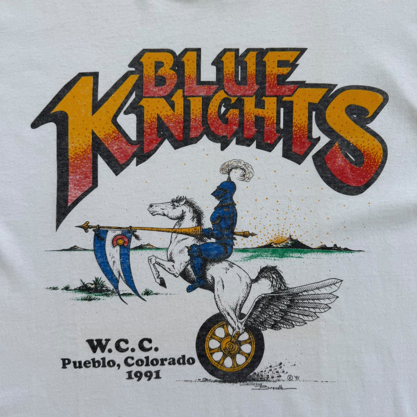 1991 Blue Knights - Bikers Club T-Shirt - M